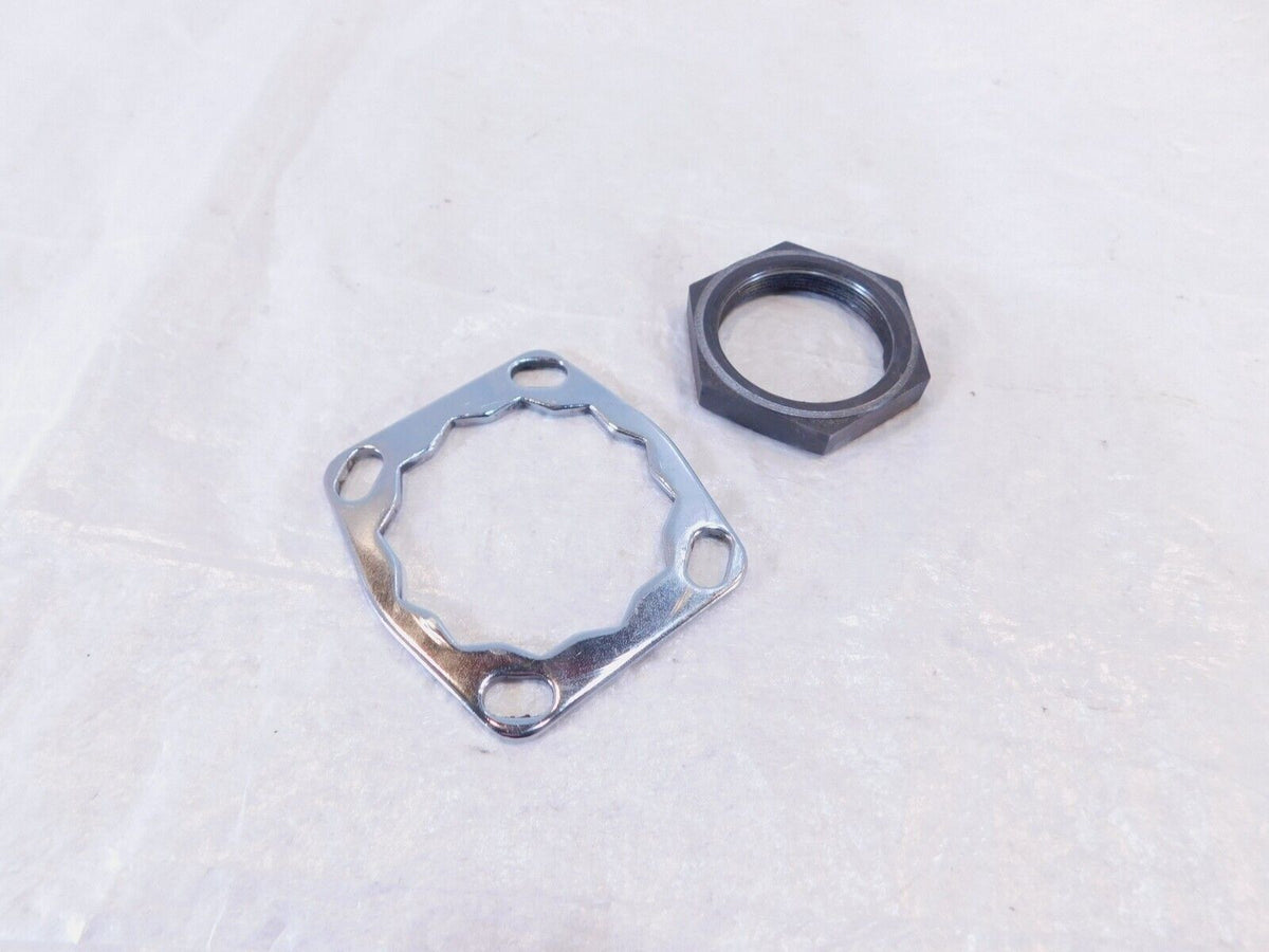 99-03 Indian Gilroy Chief Scout Spirit Transmission Pulley Nut & Retaining Plate - C3 Cycle