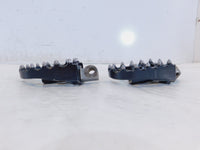 Harley Touring FXR Dyna Sportster & Softail Single Black Metal Footpeg Footrests - C3 Cycle