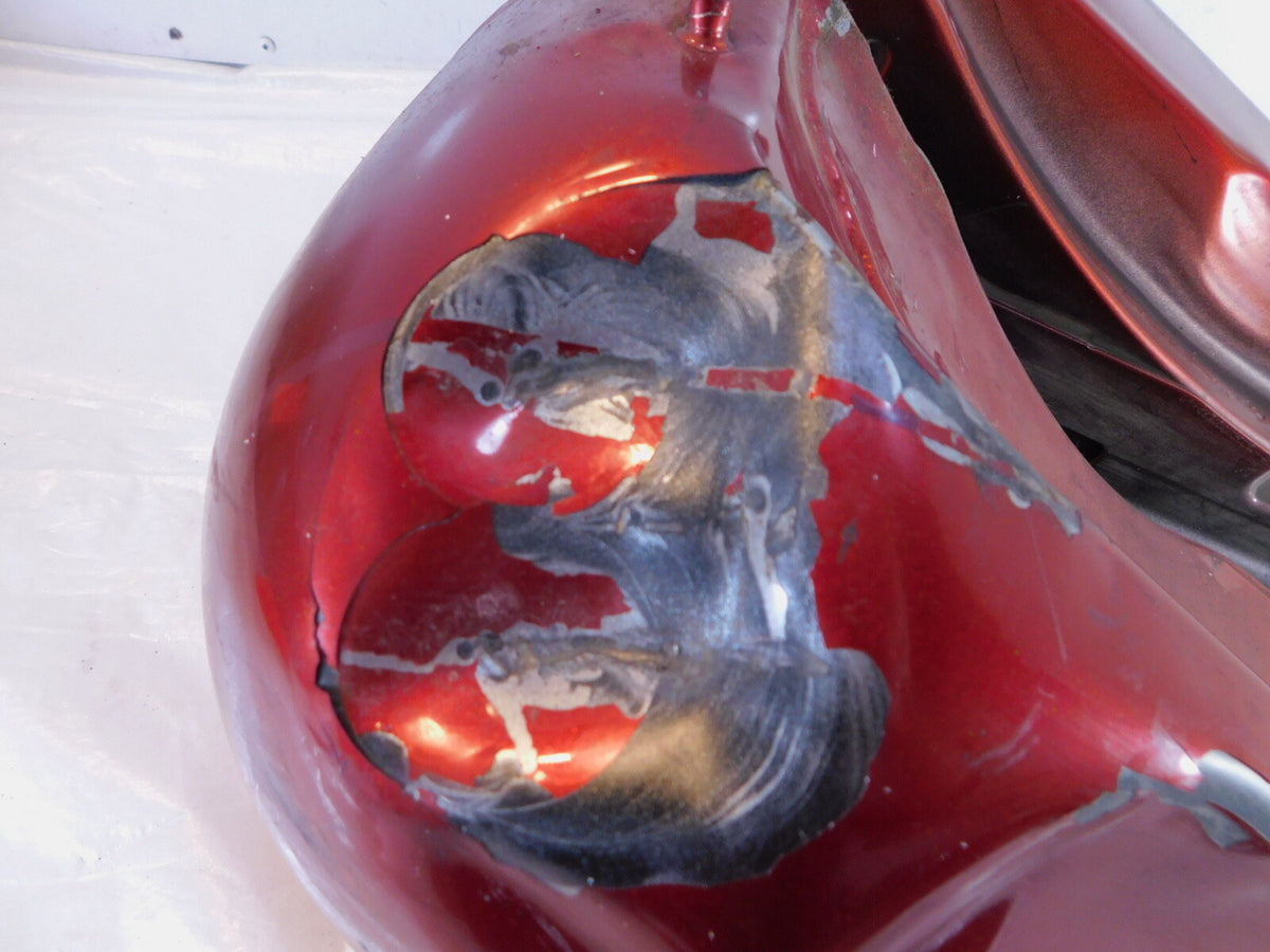 Dented Harley Dyna Wide Glide Super Glide Custom Fuel Gas Petrol Tank Reservoir - C3 Cycle
