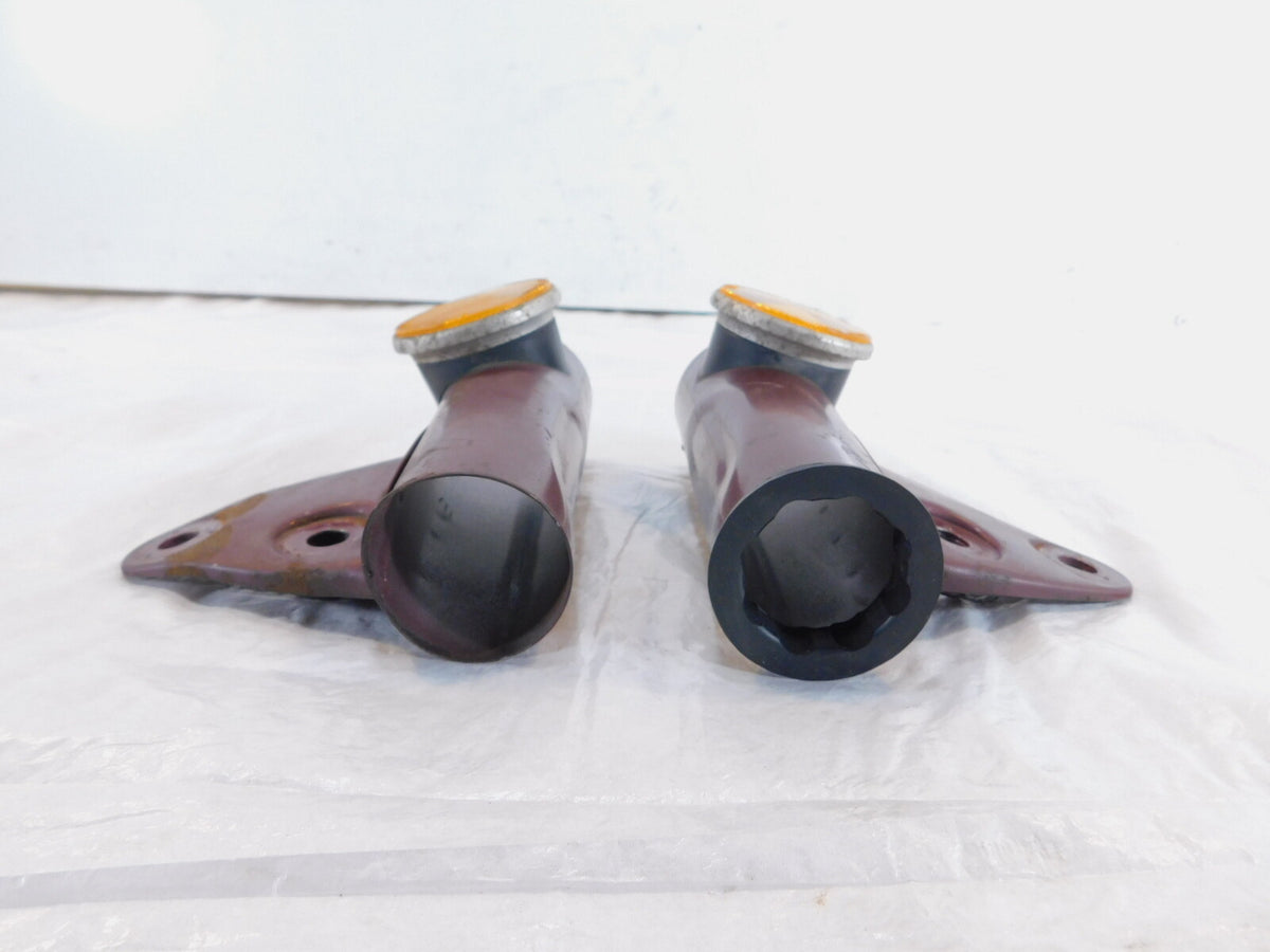 1972 72 Honda CB350K CB350K4 350 Maroon Front Upper Left/Right Fork Leg Covers - C3 Cycle