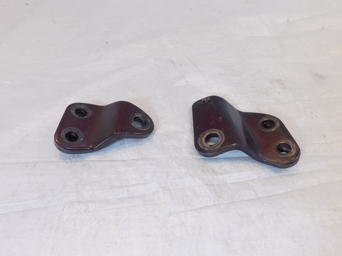 1986 86 Suzuki Intruder 700 VS700 Left/Right Maroon Engine Mount Frame Brackets - C3 Cycle