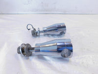 Harley Davidson Sportster 883 & 1200 & Dyna Chrome Handlebar Bar Riser Clamps - C3 Cycle