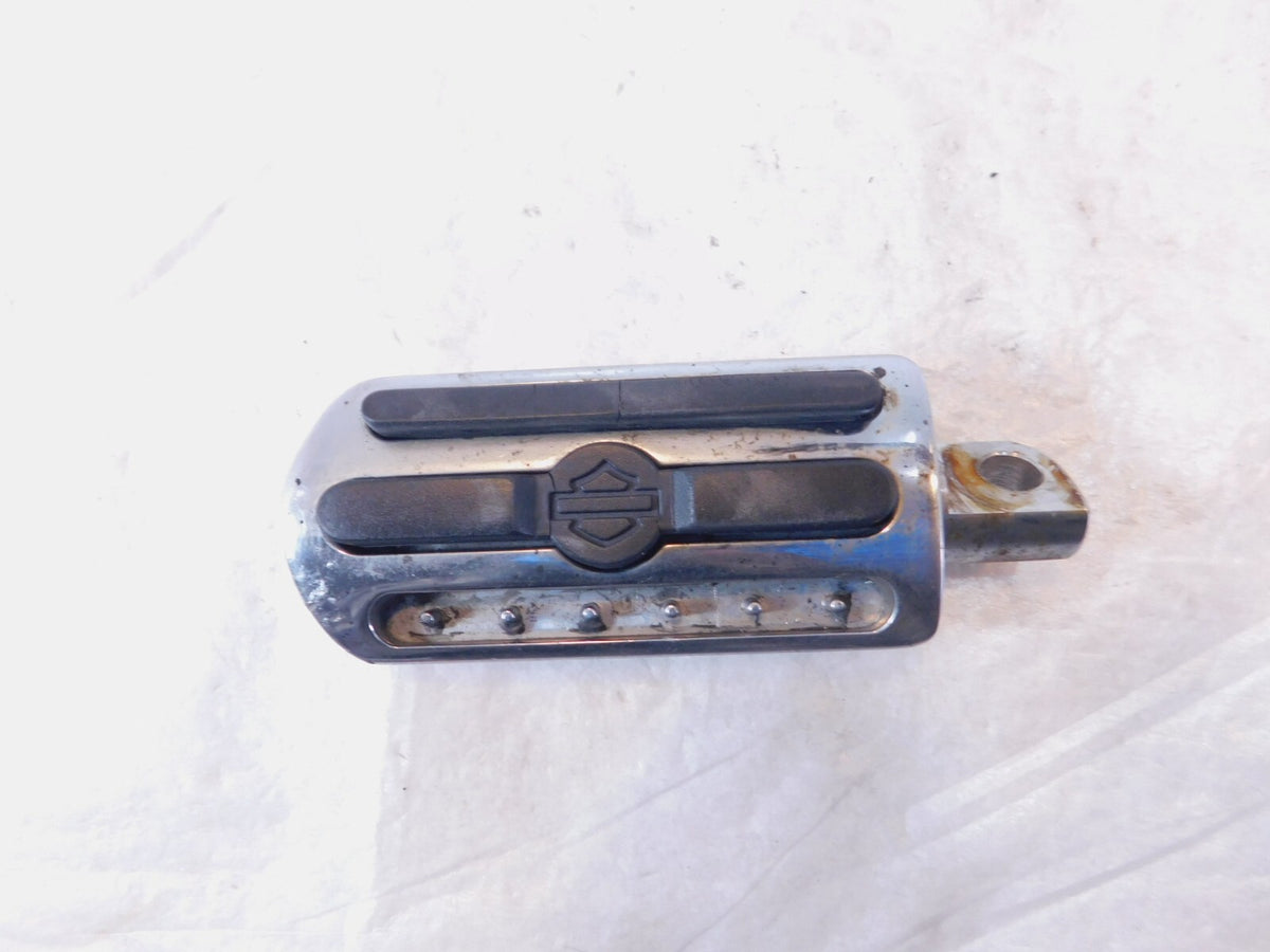 Harley Touring Dyna Sportster & Softail Chrome & RubberRight Footpeg Footrest