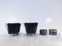 1999-2001 Buell X1 Lightning Black Front & Rear Cylinder Barrel Jugs w/ Pistons - C3 Cycle