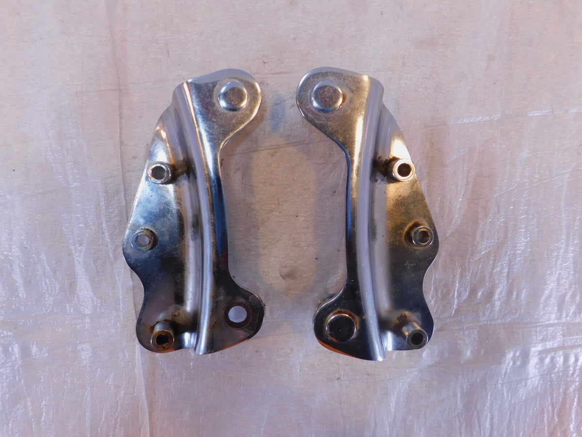 Harley Davidson Road King & Street Glide Chrome Detachable Sissybar Mount Plates - C3 Cycle