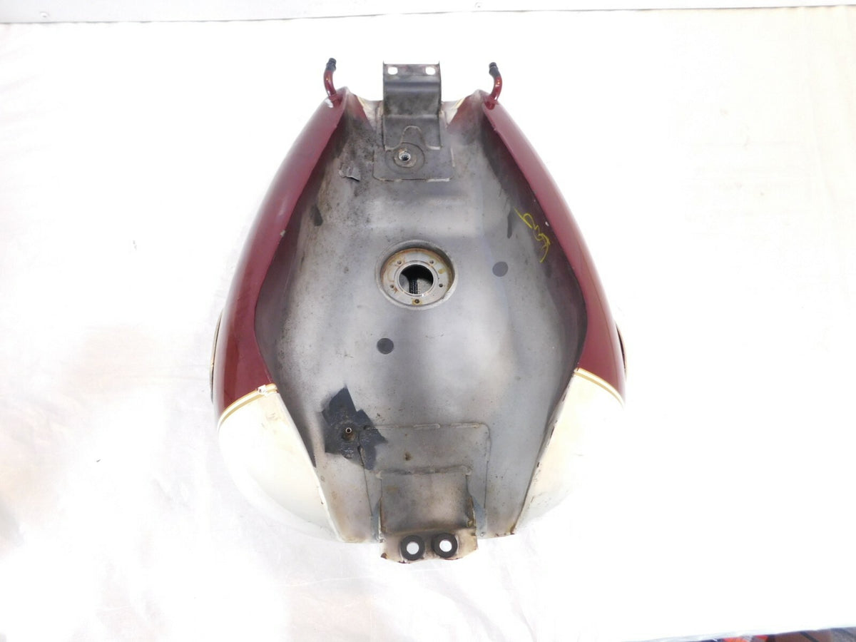 2001 Victory V92 Deluxe Cruiser Carmen Red & Vanilla White Fuel Gas Petrol Tank - C3 Cycle
