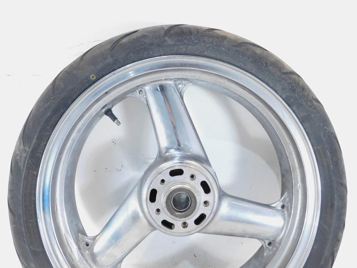 2002 2003 2004 2005 Kawasaki ZZR1200 ZX1200C Front Wheel Rim & Tire - 17x3.5" - C3 Cycle