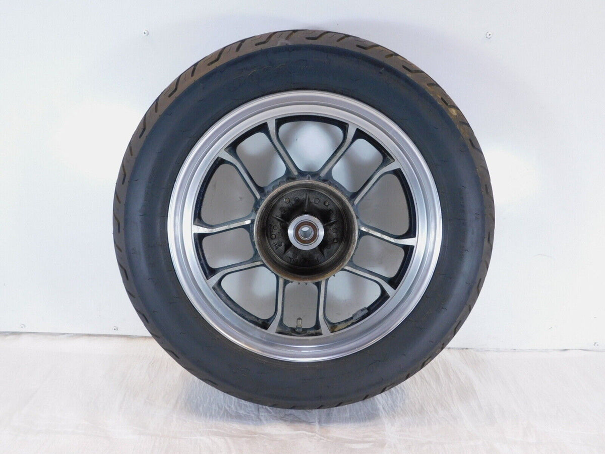 1983-1986 Honda VT500 VT500C Shadow 500 Silver Rear Wheel Rim & Tire 16" x 3"