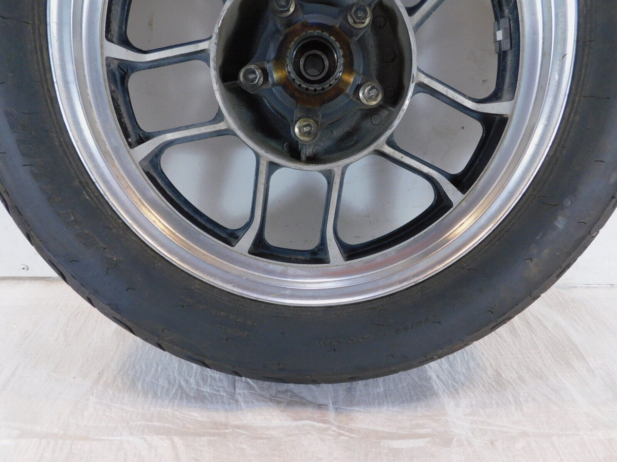 1983-1986 Honda VT500 VT500C Shadow 500 Silver Rear Wheel Rim & Tire 16" x 3"