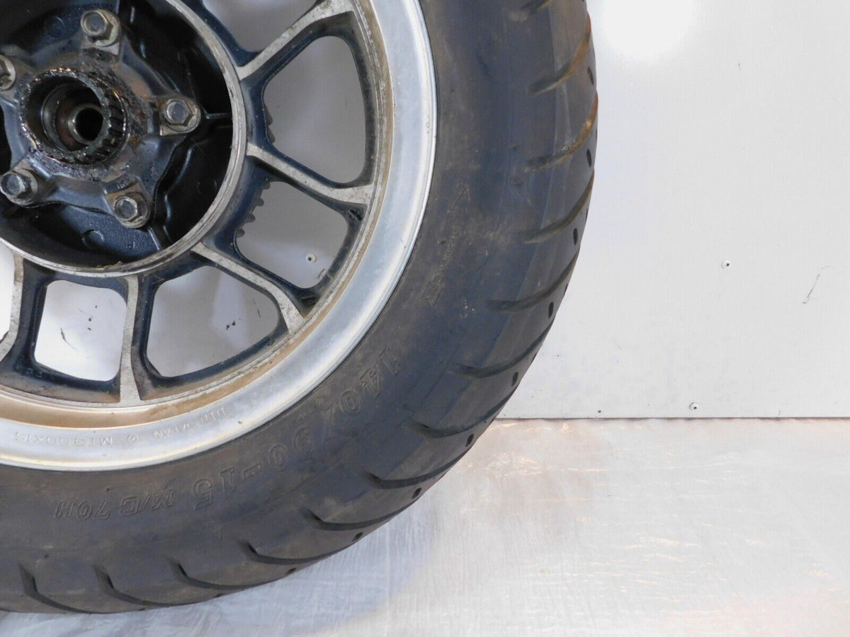 1983 Honda Shadow 750 VT750 Black Cast Rear Wheel Rim & Tire 3.50 x 15