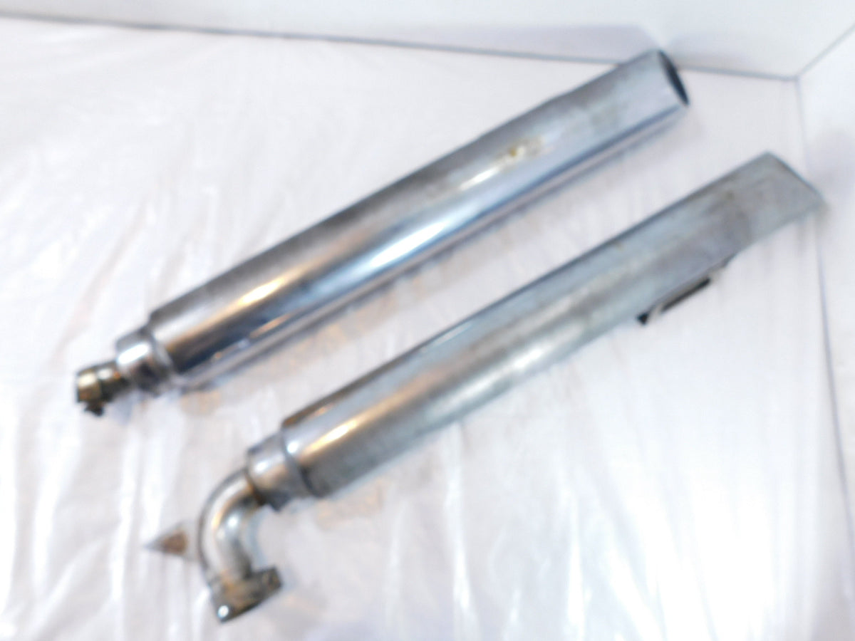 Triumph Rocket III 3 Touring Black Rear Left/Right Exhaust System Muffler Pipes - C3 Cycle