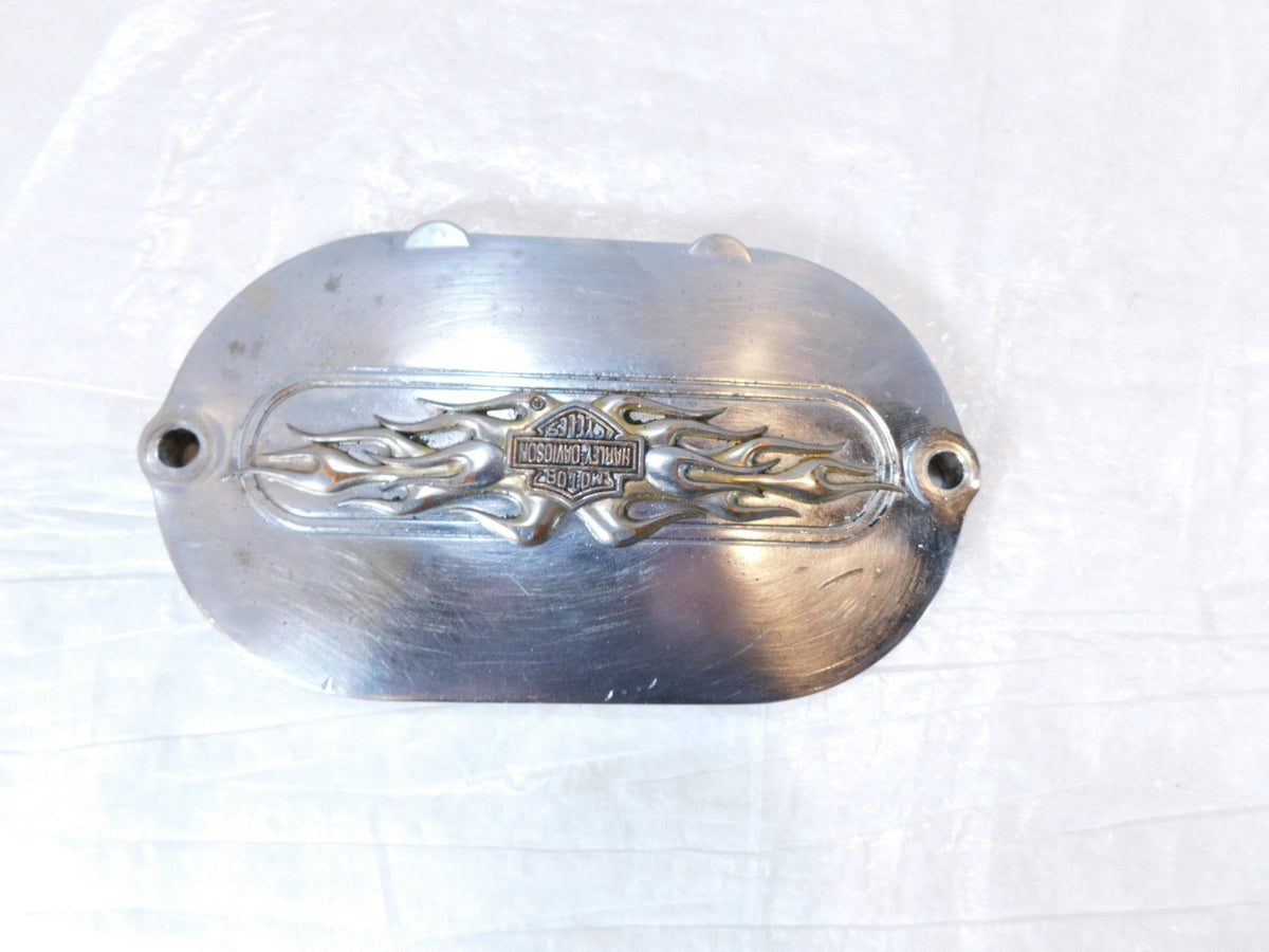 Harley Davidson Touring Softail & Dyna Flames 5 Speed Transmission Side Cover - C3 Cycle