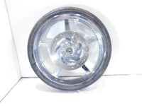 Harley Davidson Softail Deuce Thunderstar Chrome Front Wheel Rim & Tire - Bent - C3 Cycle