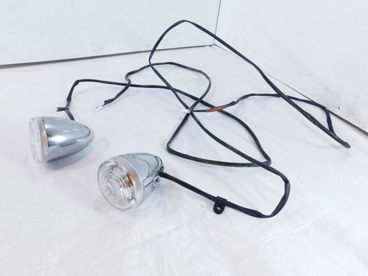 Pair Triumph Rocket III 3 Touring Rear Flasher Turn Signal Indicator Lights - C3 Cycle
