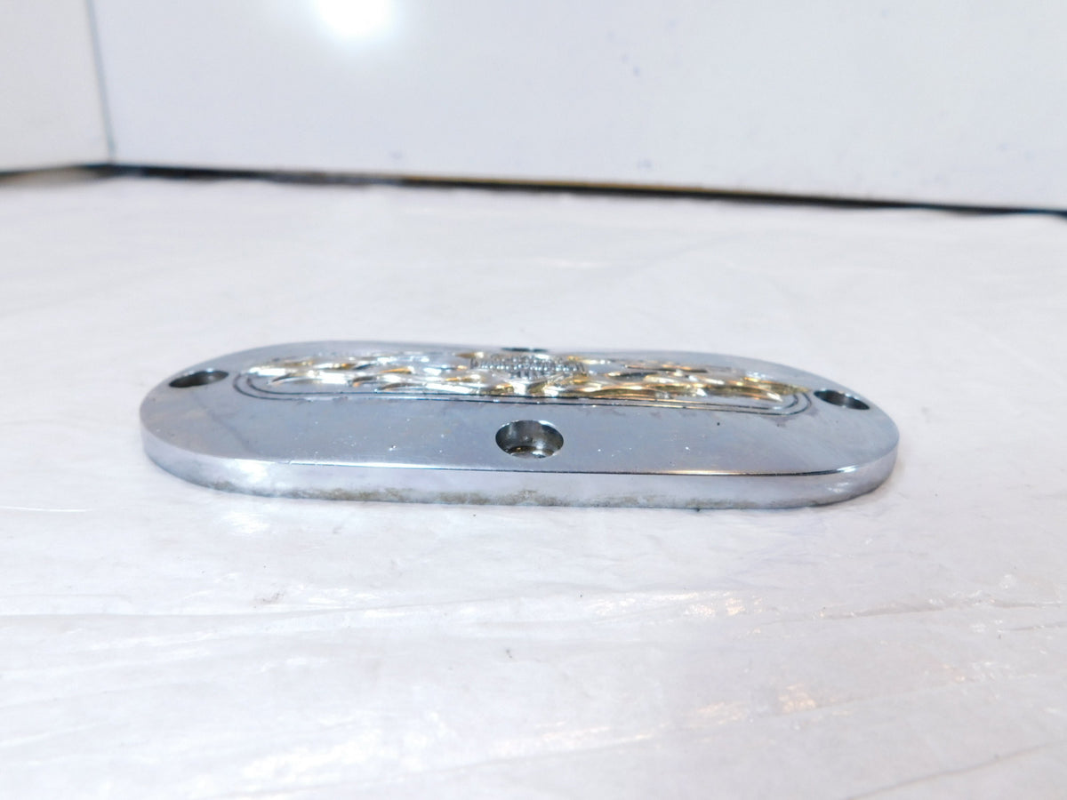 Harley Davidson Dyna Wide Glide & Softail Flames Primary Chain Inspection Cover - C3 Cycle