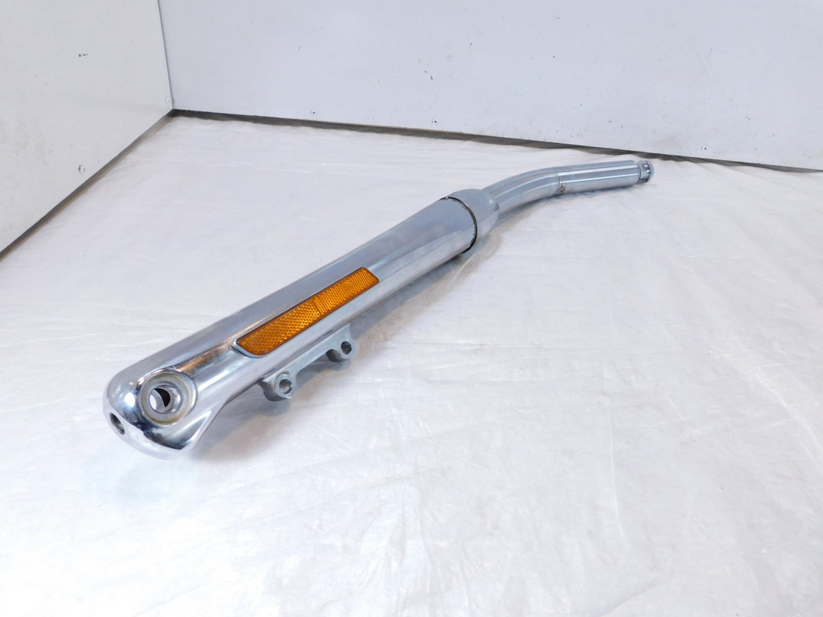 2000-2006 Harley Davidson Chrome oftail FXSTD Deuce Front Left Fork Shock - Bent - C3 Cycle