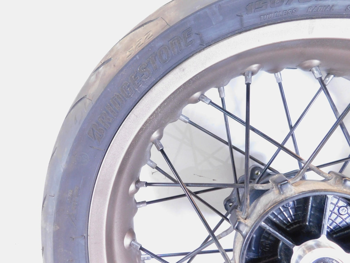 18-19 Husqvarna Vitpilen Svartpilen 401 CKD Laced Rear Wheel Rim & Tire - Bent - C3 Cycle