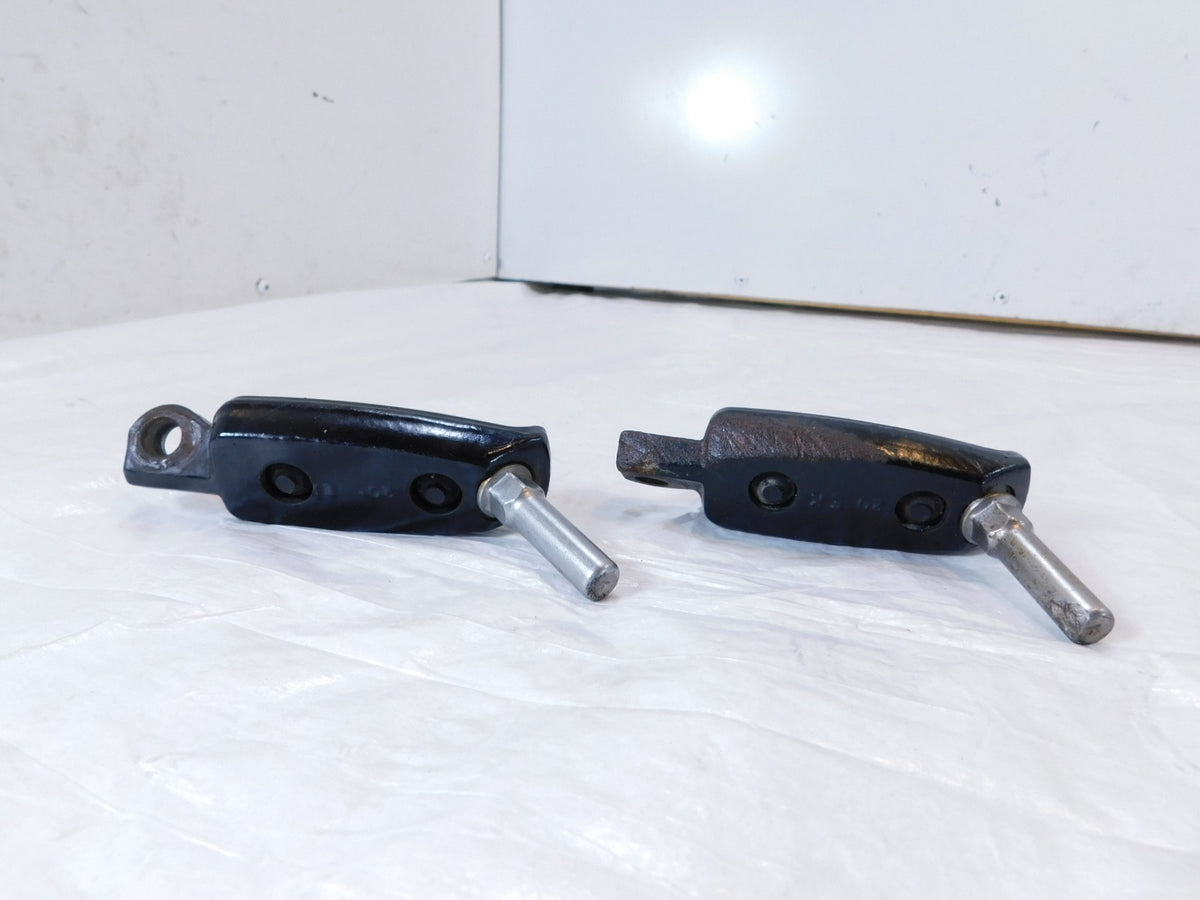 Harley Sportster 1200 Nightster & Iron V-Rod Black Footpeg Footrests & Wear Pegs - C3 Cycle