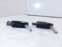 Harley Sportster 1200 Nightster & Iron V-Rod Black Footpeg Footrests & Wear Pegs - C3 Cycle