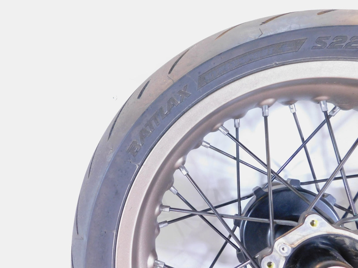 18-19 Husqvarna Vitpilen Svartpilen 401 CKD Laced Rear Wheel Rim & Tire - Bent - C3 Cycle