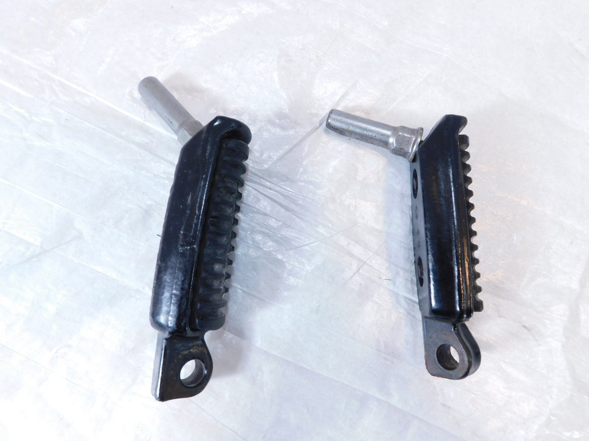 Harley Sportster 1200 Nightster & Iron V-Rod Black Footpeg Footrests & Wear Pegs - C3 Cycle