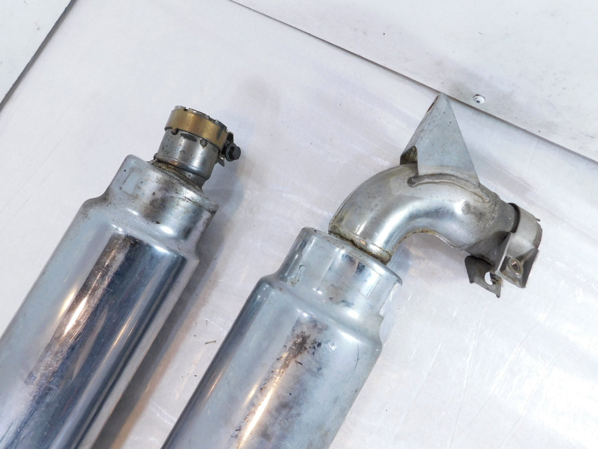 Triumph Rocket III 3 Touring Black Rear Left/Right Exhaust System Muffler Pipes - C3 Cycle