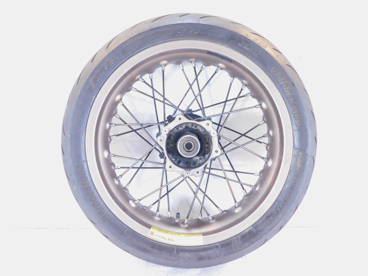 18-19 Husqvarna Vitpilen Svartpilen 401 CKD Laced Rear Wheel Rim & Tire - Bent - C3 Cycle