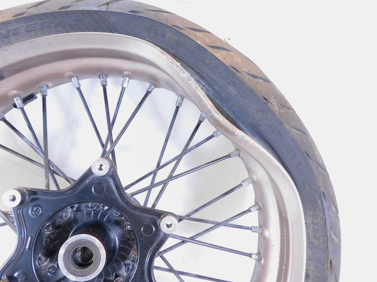 18-19 Husqvarna Vitpilen Svartpilen 401 CKD Laced Front Wheel Rim & Tire - Bent - C3 Cycle
