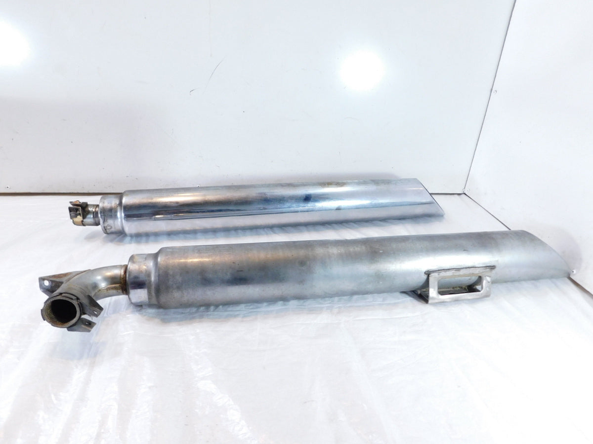 Triumph Rocket III 3 Touring Black Rear Left/Right Exhaust System Muffler Pipes - C3 Cycle
