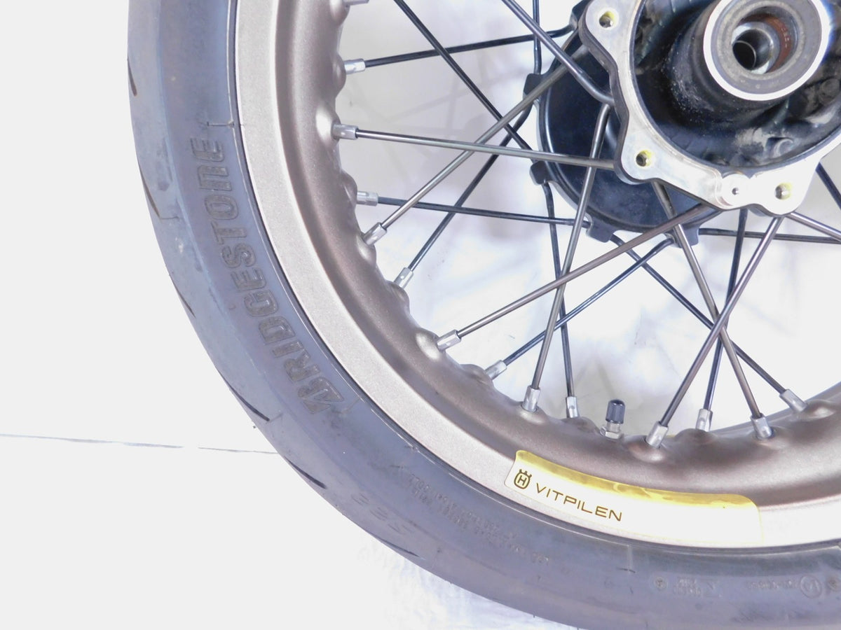 18-19 Husqvarna Vitpilen Svartpilen 401 CKD Laced Rear Wheel Rim & Tire - Bent - C3 Cycle