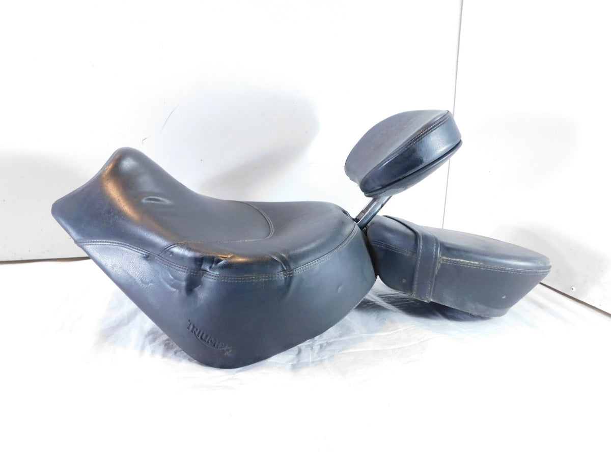 Triumph Rocket III 3 Touring Main Rider & Passenger Saddle Bench Seat & Backrest - C3 Cycle
