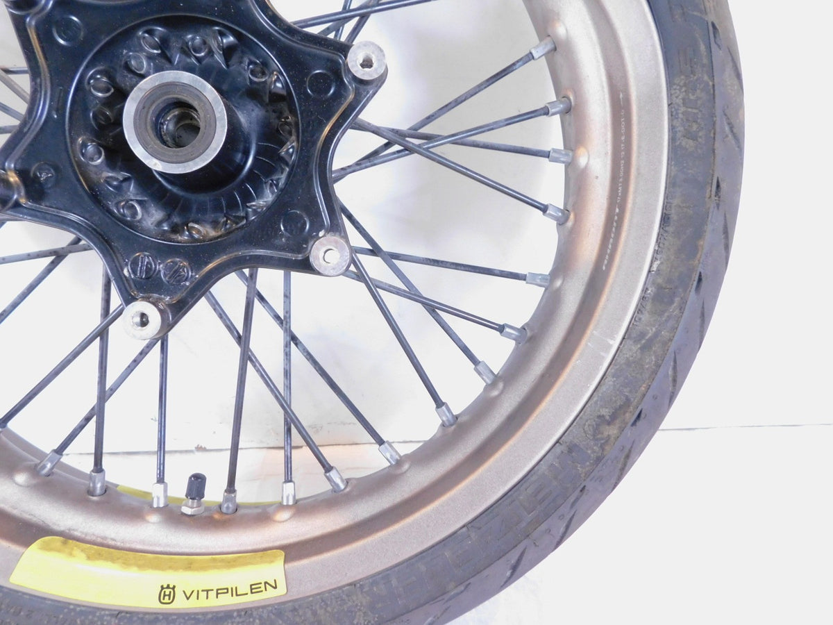 18-19 Husqvarna Vitpilen Svartpilen 401 CKD Laced Front Wheel Rim & Tire - Bent - C3 Cycle