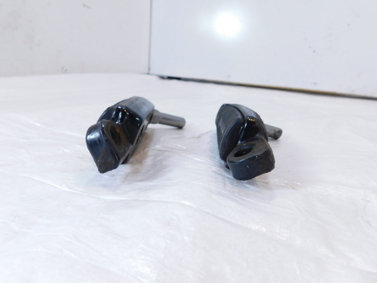Harley Sportster 1200 Nightster & Iron V-Rod Black Footpeg Footrests & Wear Pegs - C3 Cycle
