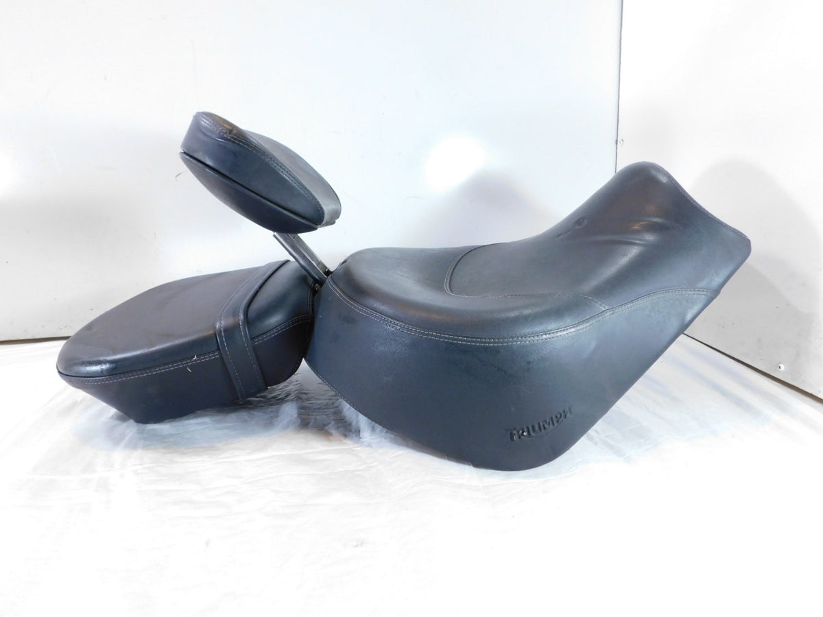 Triumph Rocket III 3 Touring Main Rider & Passenger Saddle Bench Seat & Backrest - C3 Cycle