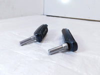 Harley Sportster 1200 Nightster & Iron V-Rod Black Footpeg Footrests & Wear Pegs - C3 Cycle
