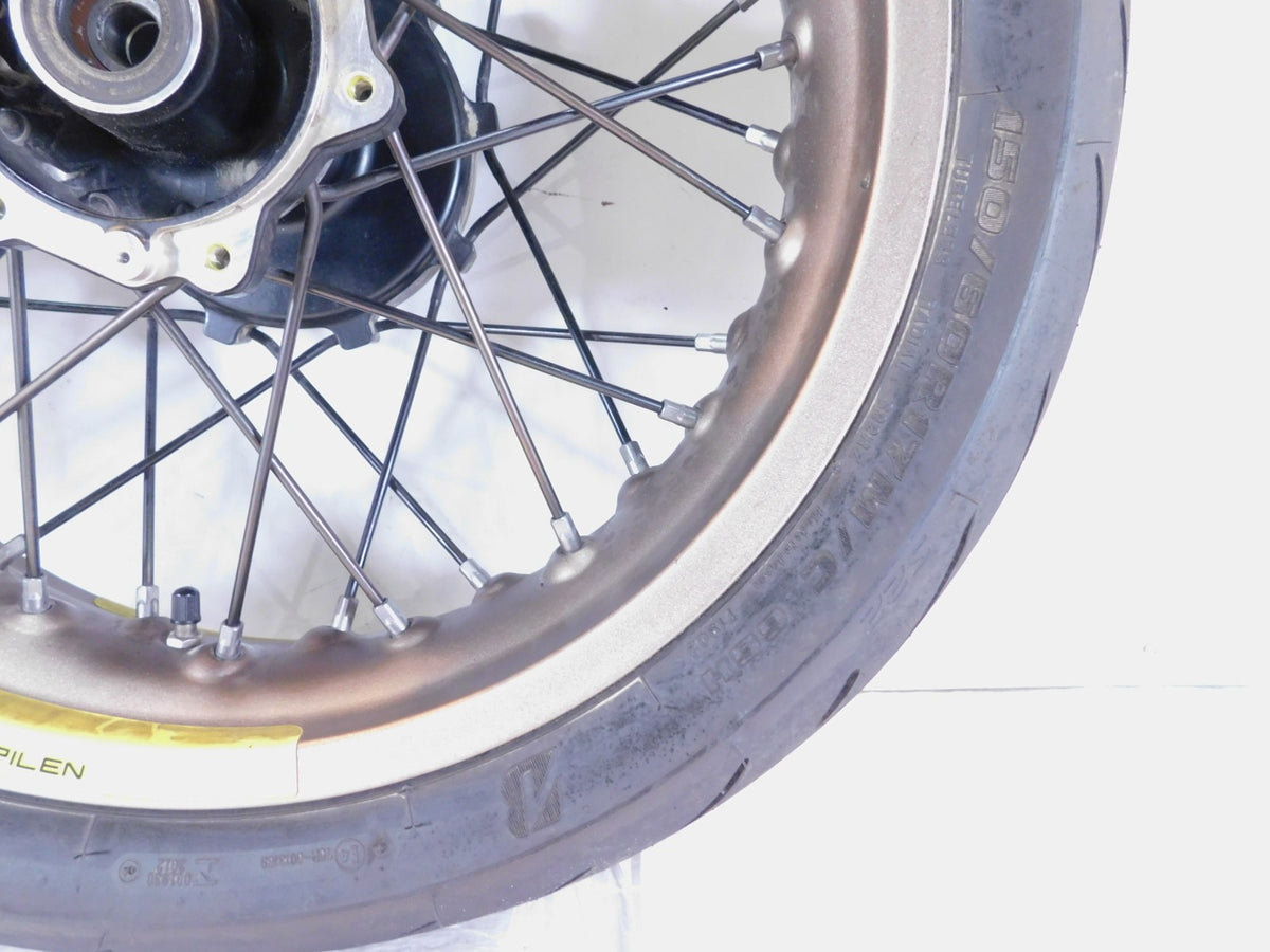 18-19 Husqvarna Vitpilen Svartpilen 401 CKD Laced Rear Wheel Rim & Tire - Bent - C3 Cycle