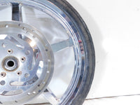 Harley Davidson Softail Deuce Thunderstar Chrome Front Wheel Rim & Tire - Bent - C3 Cycle