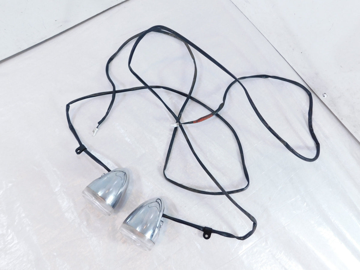 Pair Triumph Rocket III 3 Touring Rear Flasher Turn Signal Indicator Lights - C3 Cycle