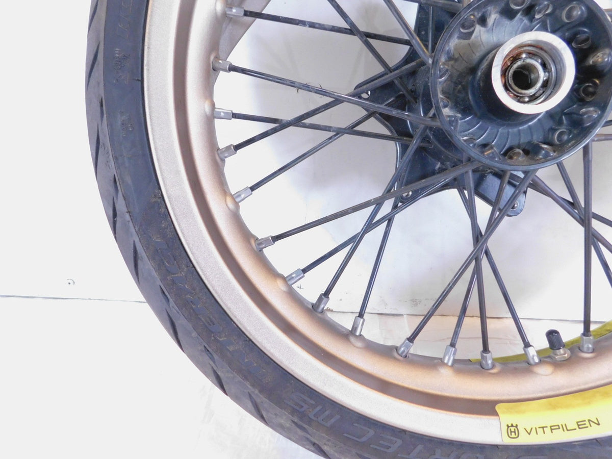 18-19 Husqvarna Vitpilen Svartpilen 401 CKD Laced Front Wheel Rim & Tire - Bent - C3 Cycle