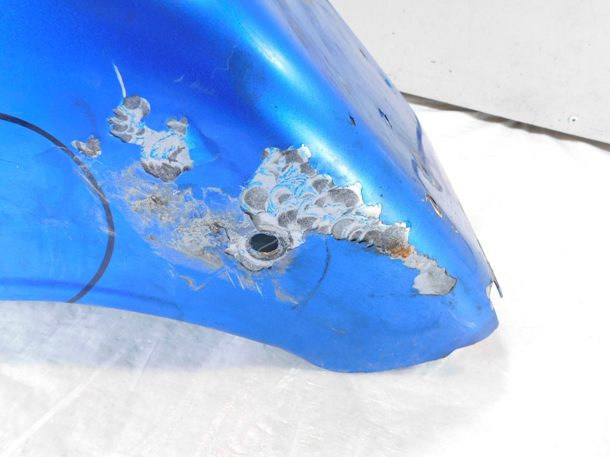 Harley Davidson Softail FXSTD Deuce Blue w/ Flames Rear Wheel Cover Fender - C3 Cycle