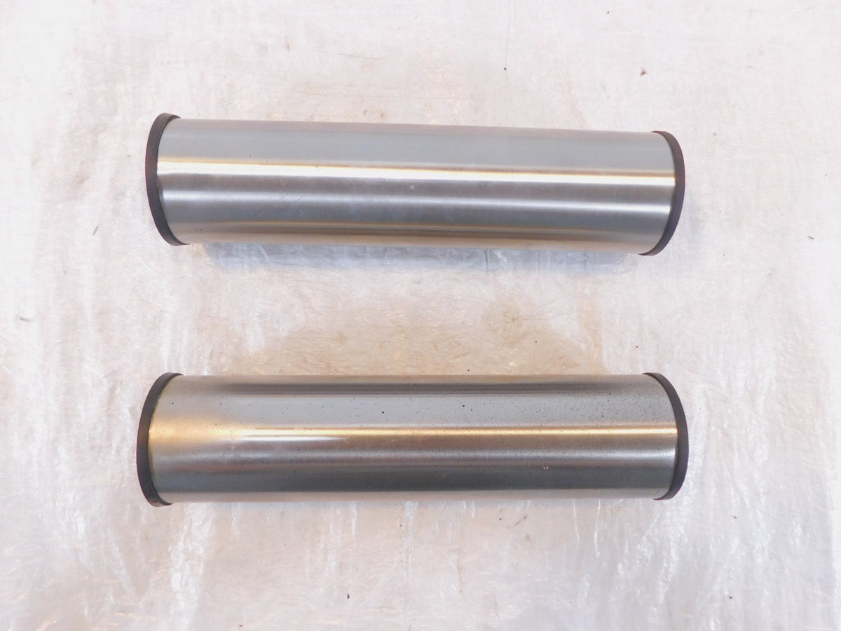 2002-2008 Triumph America Silver Front Left/Right Suspension Fork Guard Covers - C3 Cycle