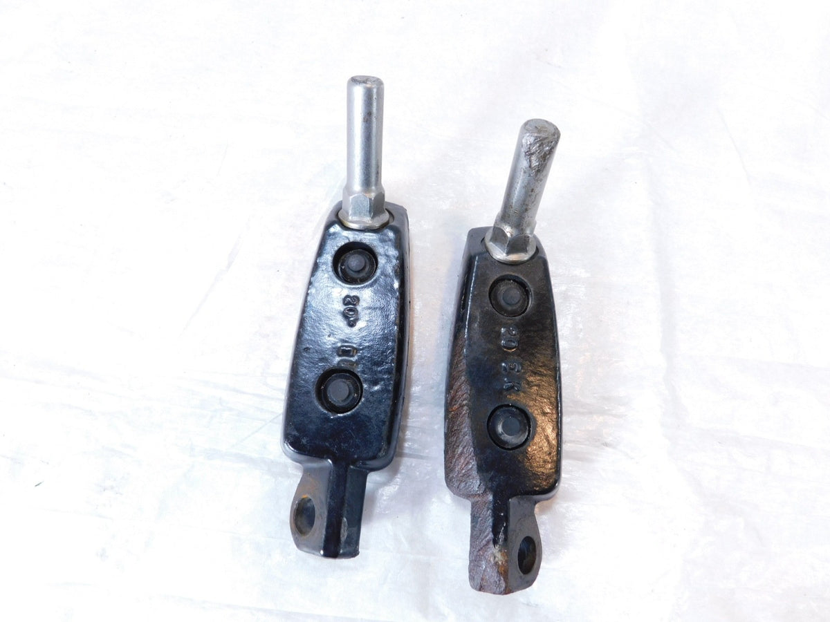 Harley Sportster 1200 Nightster & Iron V-Rod Black Footpeg Footrests & Wear Pegs - C3 Cycle