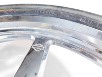 Harley Davidson Softail Deuce Thunderstar Chrome Front Wheel Rim & Tire - Bent - C3 Cycle