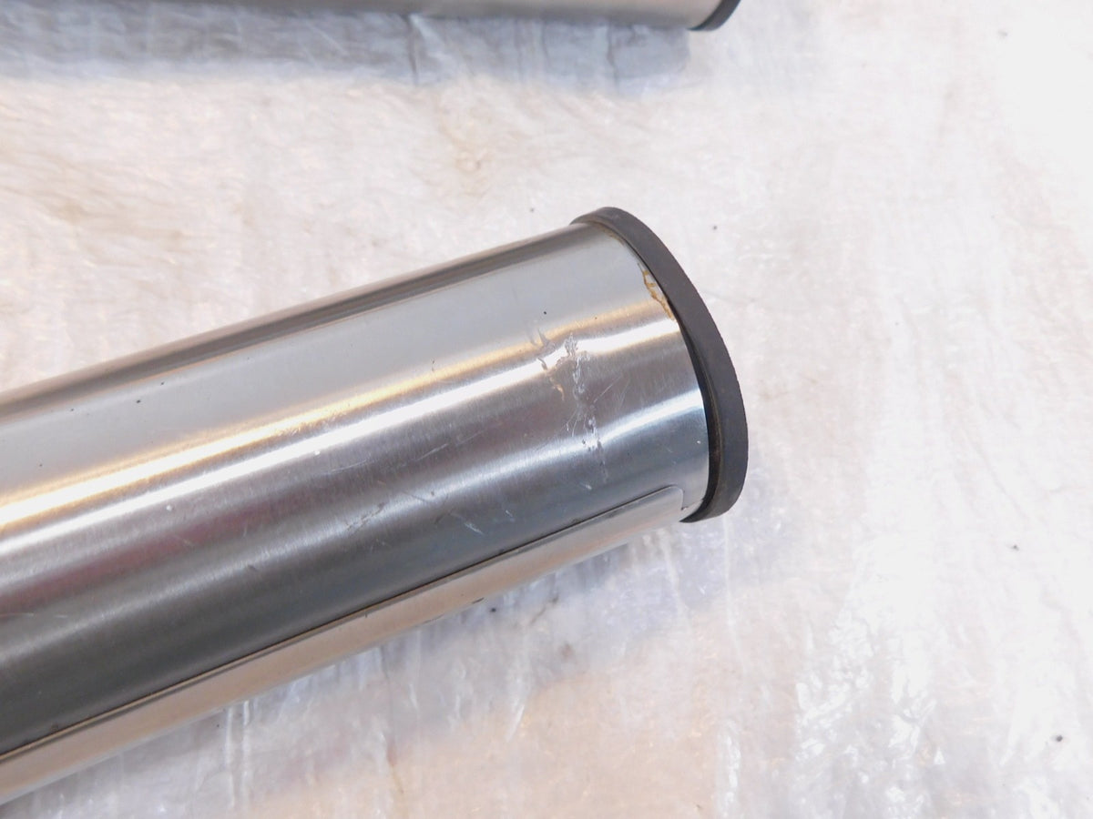 2002-2008 Triumph America Silver Front Left/Right Suspension Fork Guard Covers - C3 Cycle