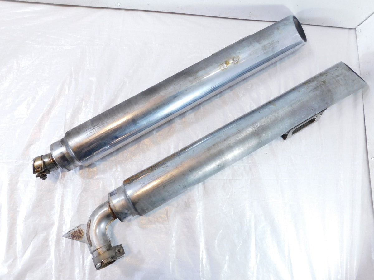Triumph Rocket III 3 Touring Black Rear Left/Right Exhaust System Muffler Pipes - C3 Cycle