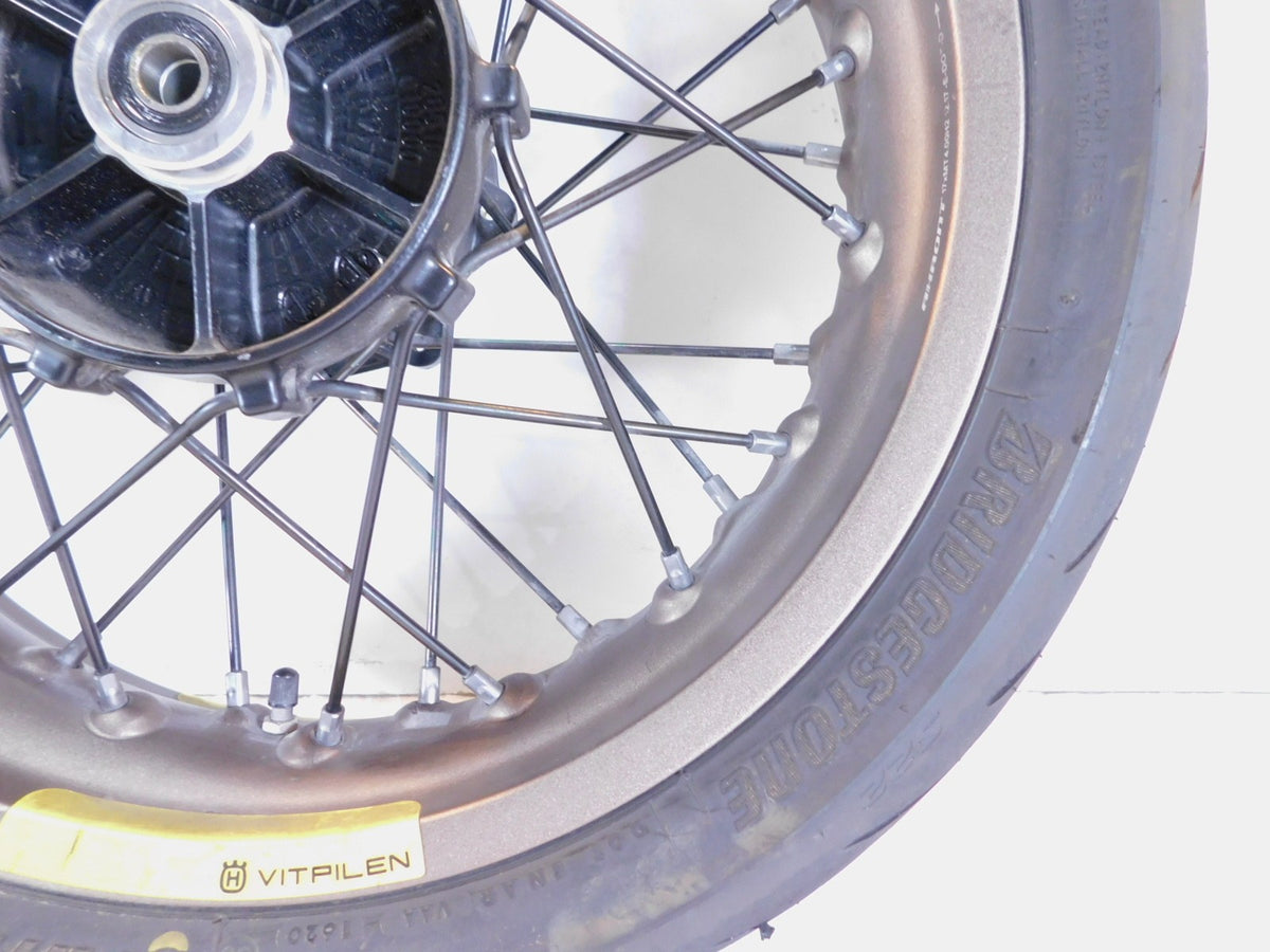 18-19 Husqvarna Vitpilen Svartpilen 401 CKD Laced Rear Wheel Rim & Tire - Bent - C3 Cycle
