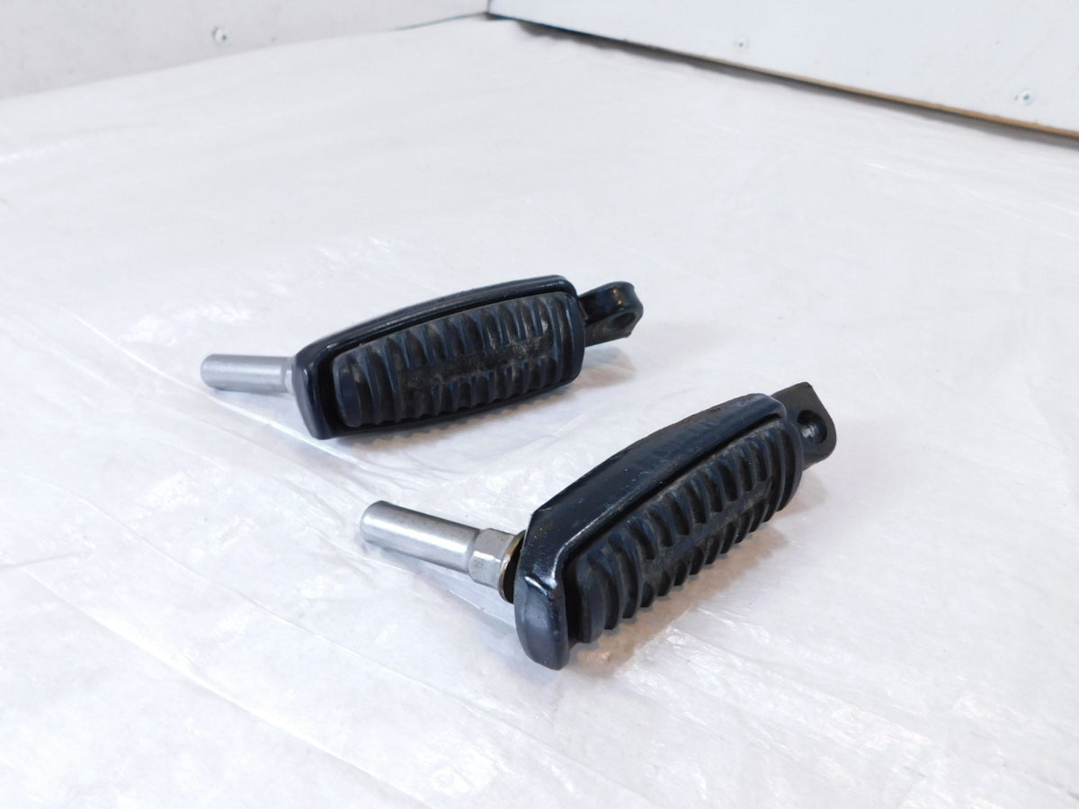 Harley Sportster 1200 Nightster & Iron V-Rod Black Footpeg Footrests & Wear Pegs - C3 Cycle