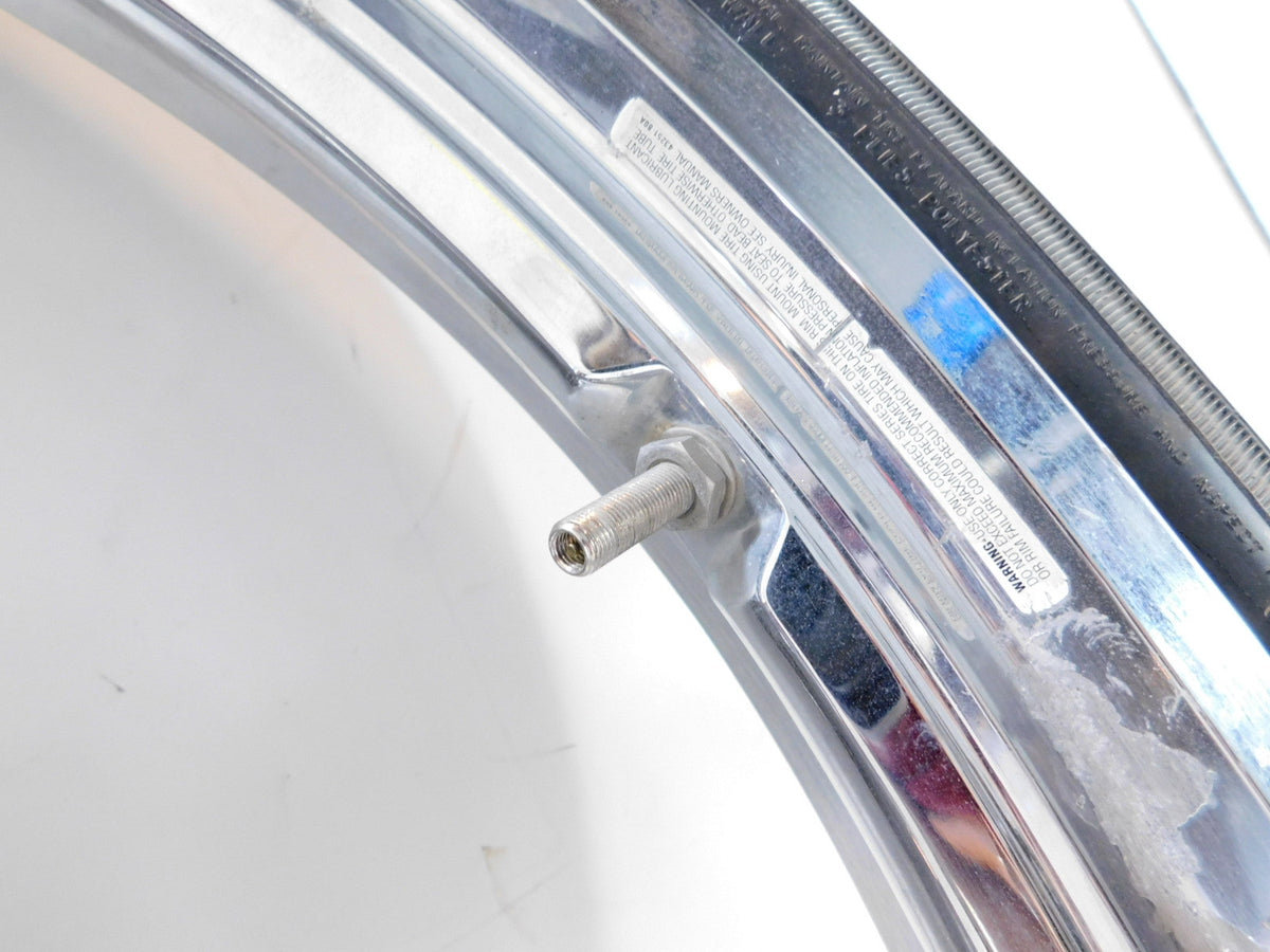 Harley Davidson Softail Deuce Thunderstar Chrome Front Wheel Rim & Tire - Bent - C3 Cycle
