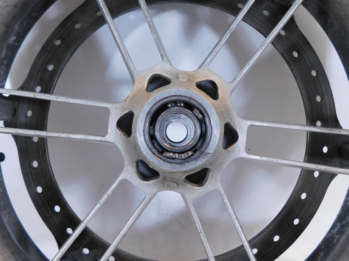 Buell XB XB9R XB12R Firebolt & Lightning Silver Front Wheel Rim Rotor & Tire - C3 Cycle