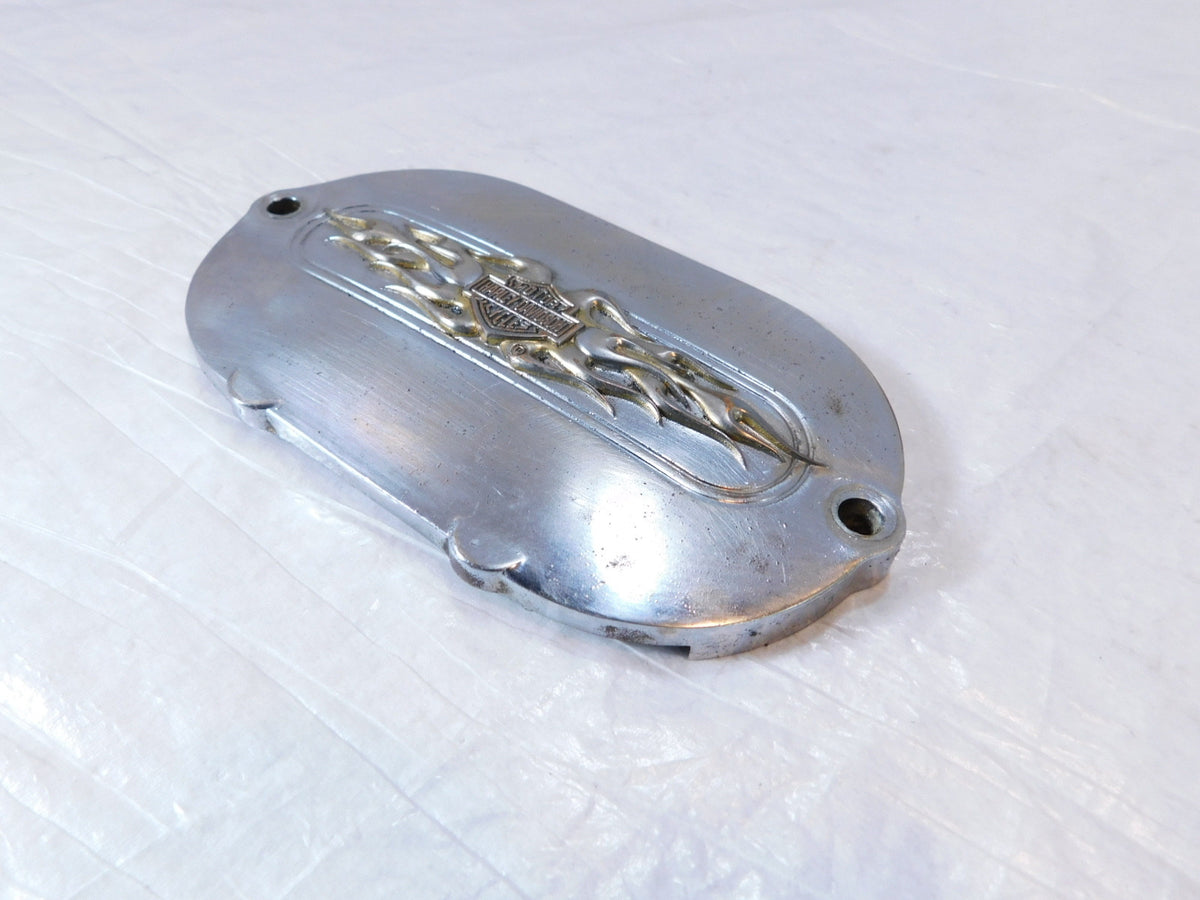 Harley Davidson Touring Softail & Dyna Flames 5 Speed Transmission Side Cover - C3 Cycle
